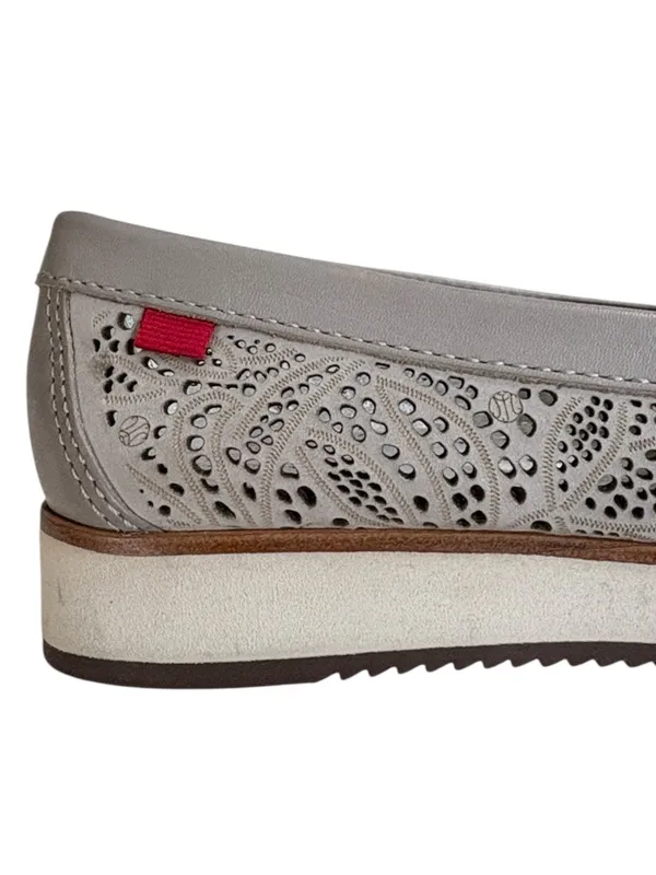 EUC Marc Joseph Leather Chambers Street Loafers Grey Size 6.5 - Image 4