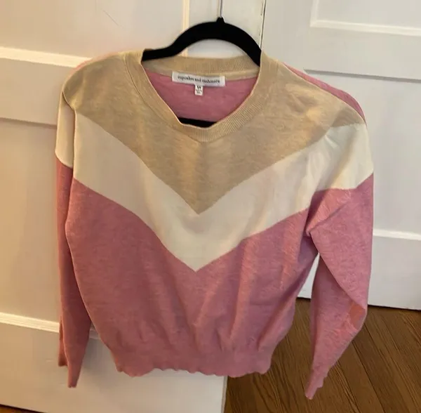 Cupcakes and Cashmere Sabine Chevron Sweater - Image 3