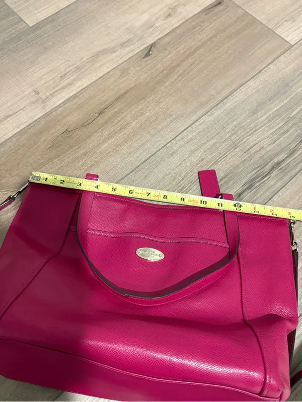 Coach Crossgrain Leather convertible‎ Pocket Tote F34497 Cranberry - Image 15