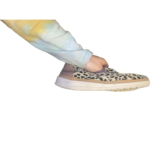 Hey dudes Lena leopard angora loafers size 9 - Image 2