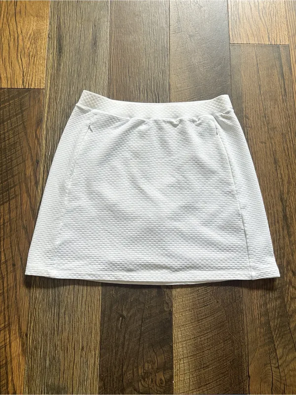 Tail White A-Line Textured Athletic Skirt Athleisure Sporty Skort Tennis Golf - Image 2