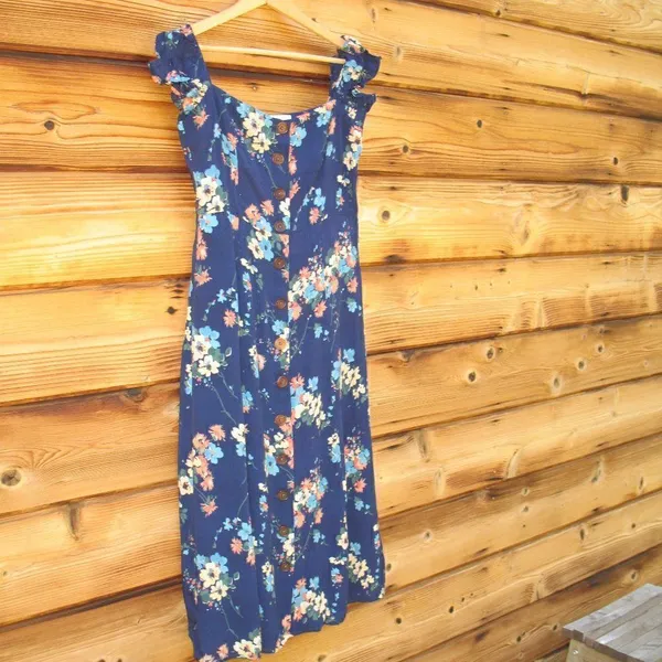 NWOT Revolve Capulet Blue Floral Dress - Image 3