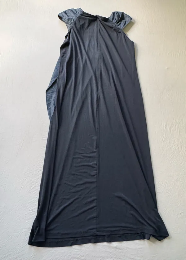Vintage Fenucci Draped Cap Sleeve Maxi Dress - Image 3