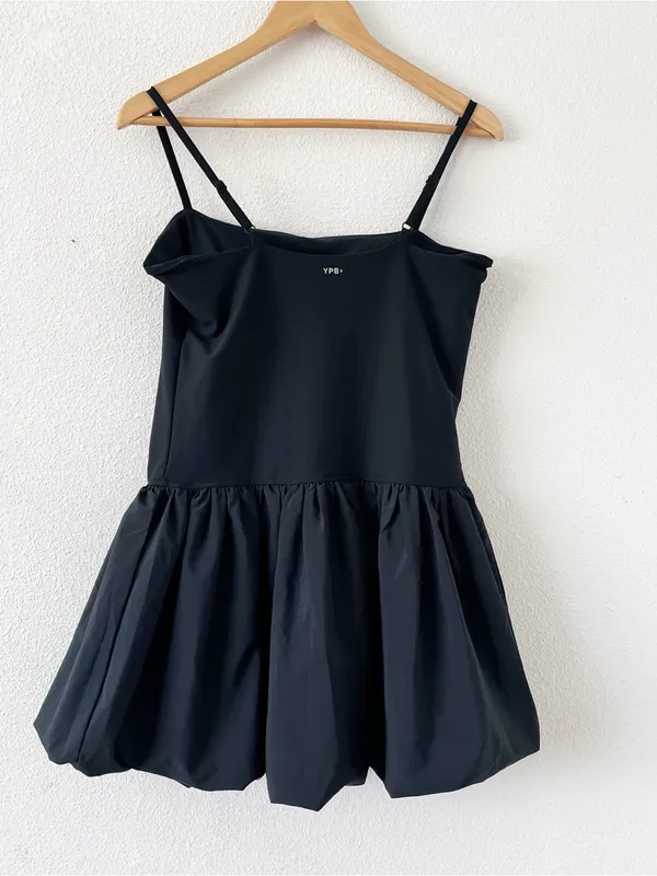 Abercrombie YPB sculptLUX Black Bubble Hem Activewear Shorts Interior Mini Dress - Image 6