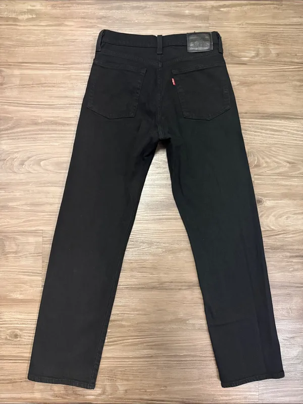 Levi’s Premium Wedgie Straight Ankle Jeans 25 Fits 26x27 Black Sprout $108 - Image 4