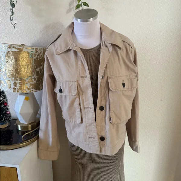 H&M Tan Utility Jacket - Image 3