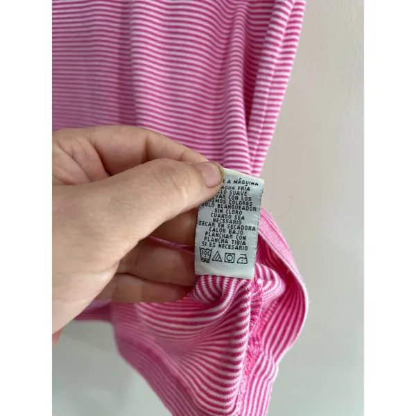 Polo Jeans Co Pink Stripe Tank‎ Top Cotton Modal Y2K Size XL - Image 4