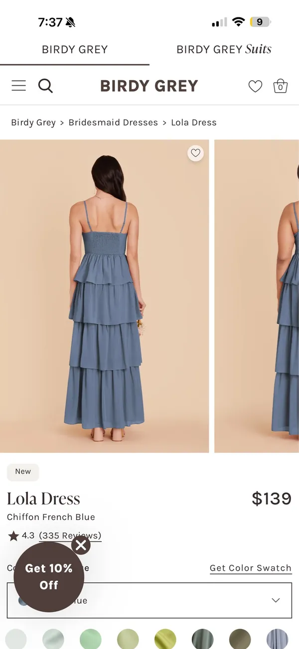 Bridesmaid dress Birdy Grey - Image 3