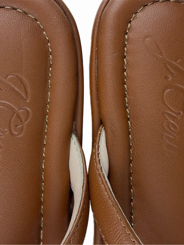 J. CREW Menorca Padded Leather Thong Sandals Brown Size 9 - Image 7