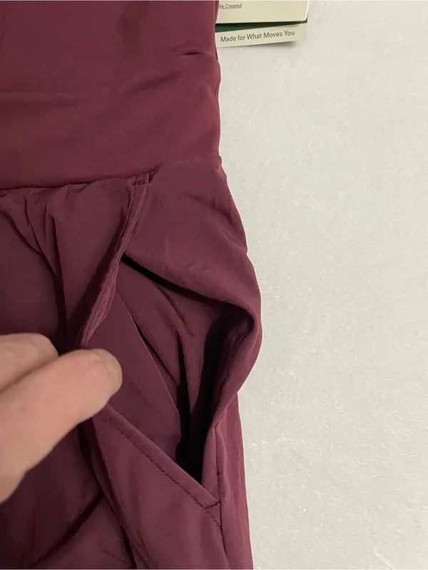 Halara Breezeful Backless, Side Zipper Sleeveless Wide Leg Jumpsuit Deep Plum L - Image 14