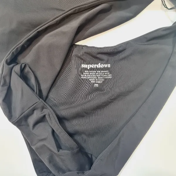 Superdown Rose One Piece in Black - Image 8