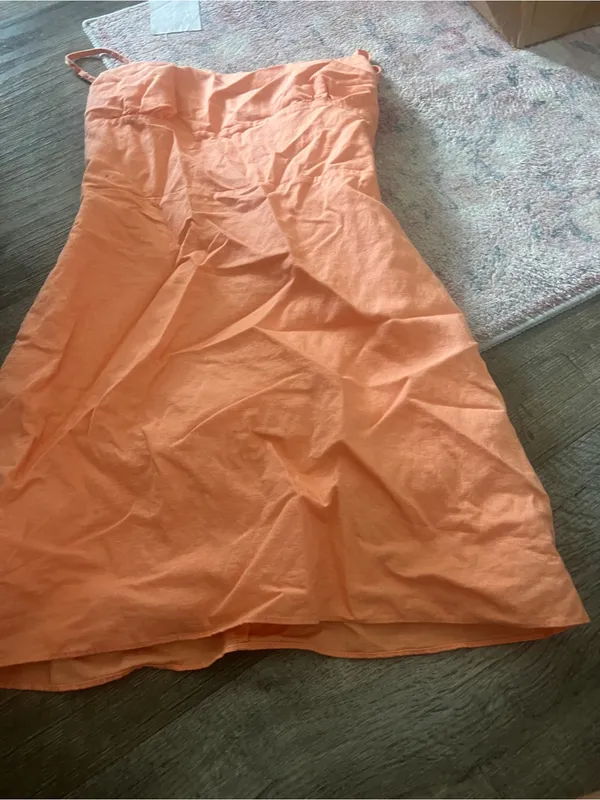 Aritzia Sunday Best QUAINT DRESS - Apricot - Image 12