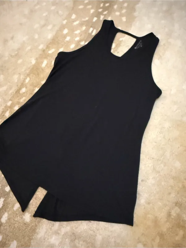 Athleta Essence Tie Back Tank in black women’s size XS - Image 4