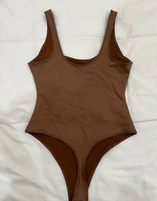 SKIMS Faux Leather Bodysuit - Image 2