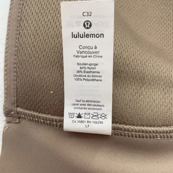 Lululemon Size 32C Bra Take Shape Molded Wireless Uplift Shape Soft Sand Beige - Image 14