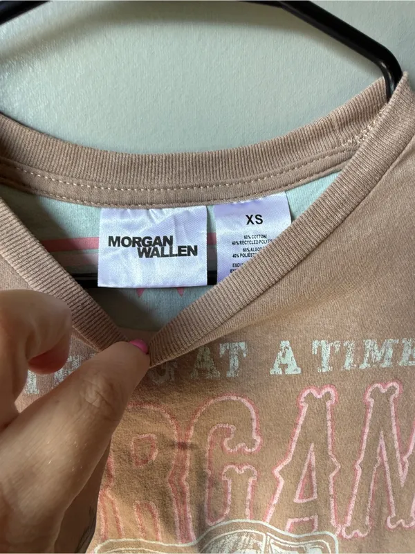Morgan Wallen Graphic Country Concert Tee Tan XS - Image 3
