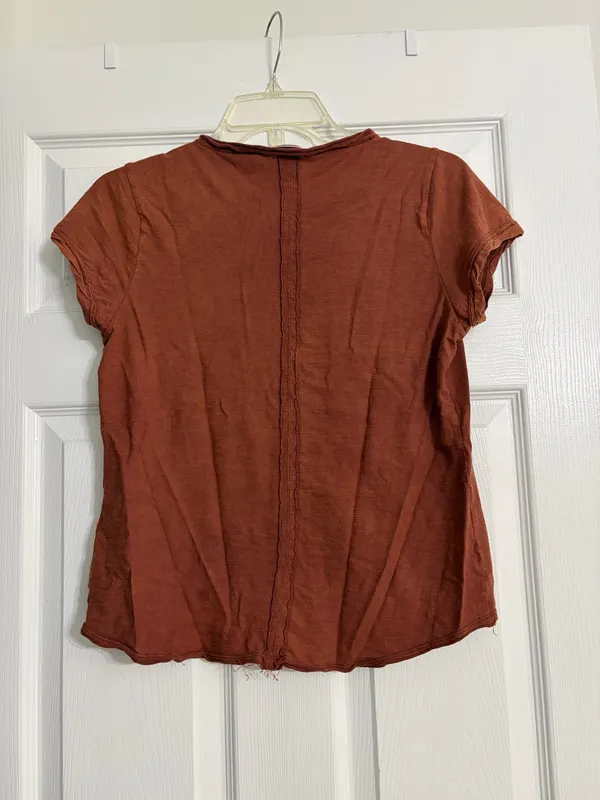 Brown Pilcro T-shirt - Image 2