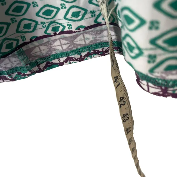 Cato Women's Size Medium Green Purple Tribal Printed Maxi Skirt‎ Coastal Cowgirl - Image 7