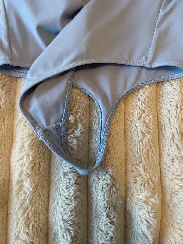 Babaton Aritzia Bodysuit Blue Large - Image 4