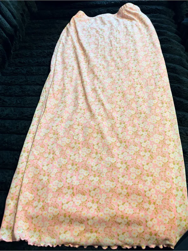 Forever 21 Light Pink Floral Maxi Skirt - Image 7