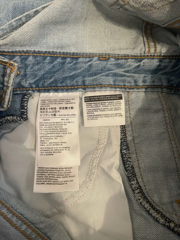 Levi's Light Blue Overalls. Size Xs - Image 15