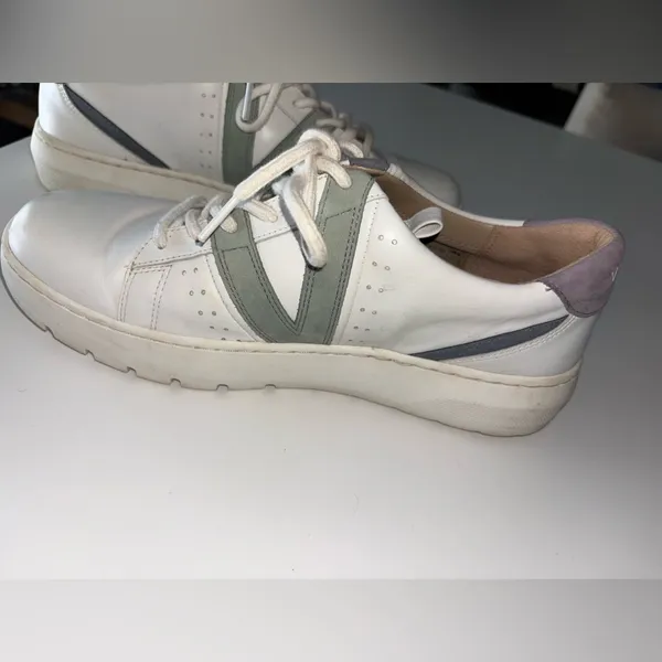 Vionic Women's‎ Simasa Abyss White Leather Multicolor Detail Sneakers Size 8 - Image 6