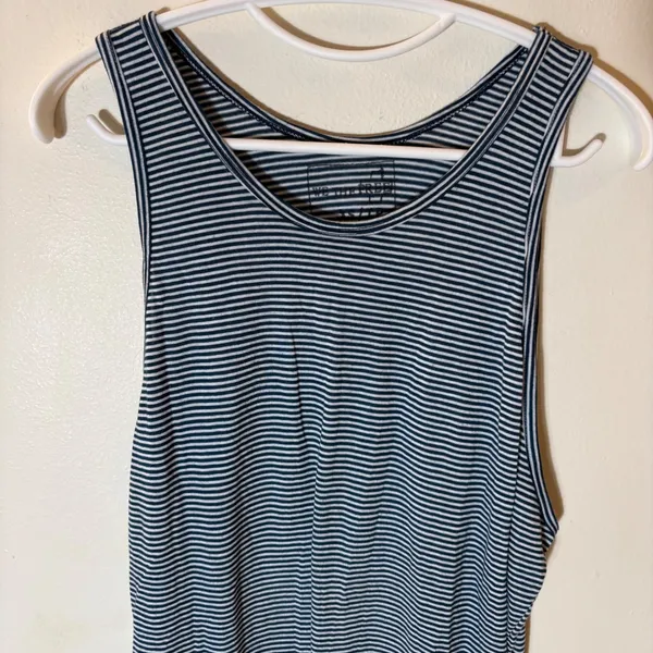 WE THE FREE Striped Tank Top XS‎ Navy White Sleeveless Casual Basic - Image 2