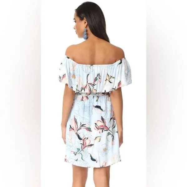 NWT Cupcakes & Cashmere Blue Potter Off Shoulder Floral Dress Women's XS - Image 2
