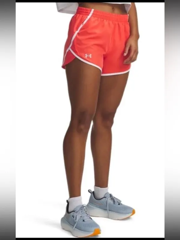 Under Armour Women's Fly by Shorts Venom Red & White Athletic Shorts - Image 7