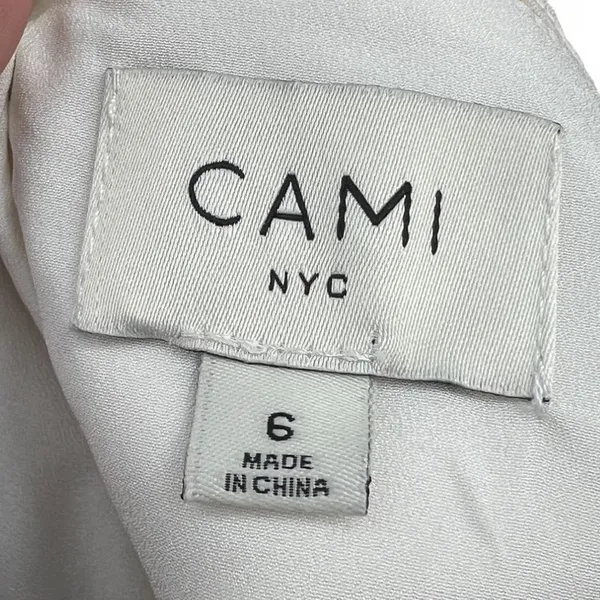 Cami NYC 6/M Women's Rhea Sheer Peplum Gold Metallic Cropped Halter Camisole Top - Image 3
