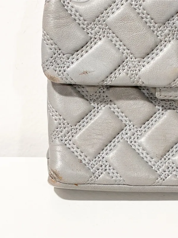 Kurt Geiger MINI KENSINGTON DRENCH Slate Grey Chain Strap Shoulder Bag - Image 2