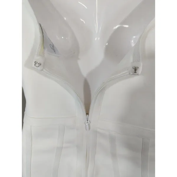 Band of Stars Bodycon Dress‎ White Sweetheart Neck Party Cocktail NWT - Image 11