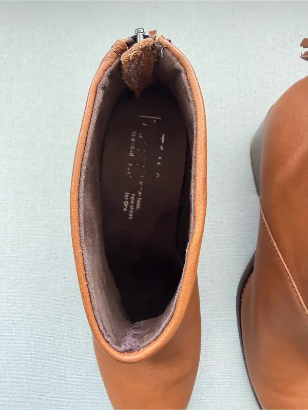 Toms Carpe Diem Leather Ankle Boots Size 7 - Image 7