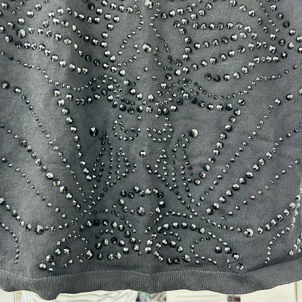 New Guess Calista Rhinestone Knit Top. Medium - Image 8