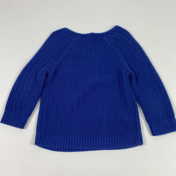 Tommy Bahama Sweater Womens Small Blue V Neck Cotton‎ Rayon Knit Pullover Chunky - Image 7