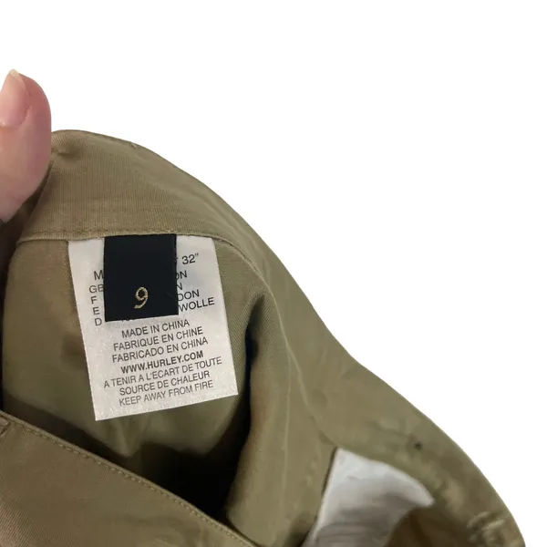 Hurley Women's Size 9 Cargo Khaki Baggy Pants‎ - Image 7