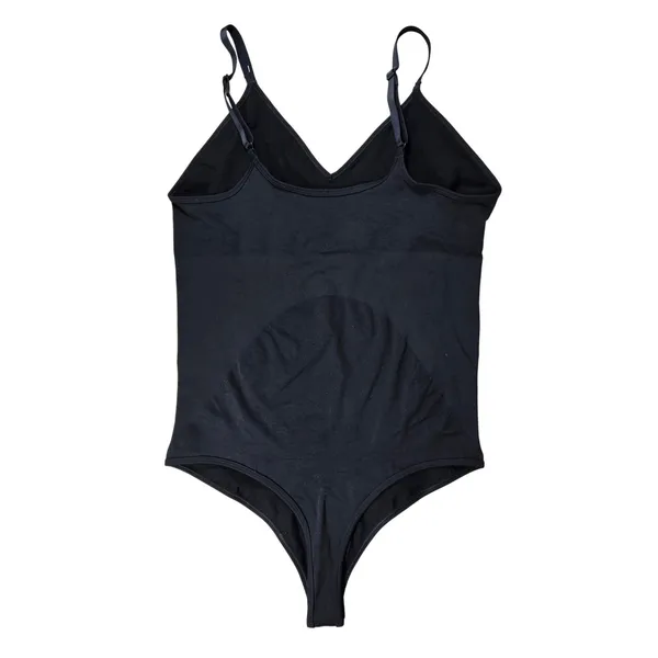 Spanx Black Thong Bodysuit V-Neck Adjustable Straps Size 3X Shapewear - Image 2