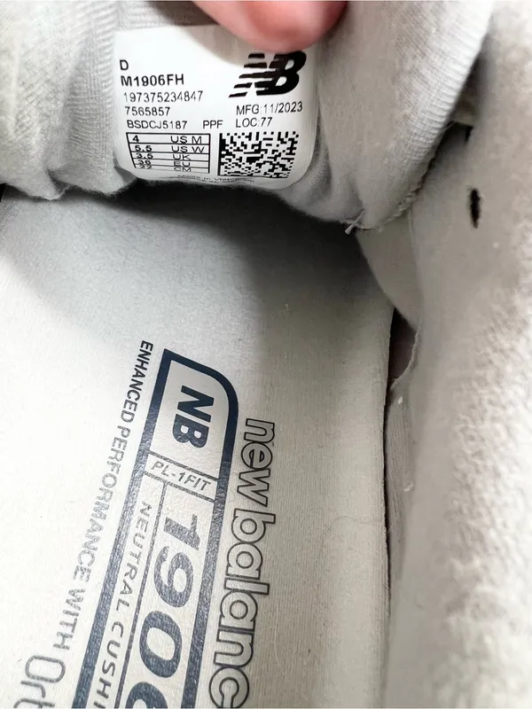 New Balance 1906F Sneakers in Linen Dark Artic Grey Womens 5.5 Men’s 4 - Image 10
