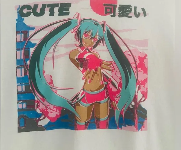 BRISCO T-Shirt Hatsune Miku Anime 100% Cotton Size L - Image 2