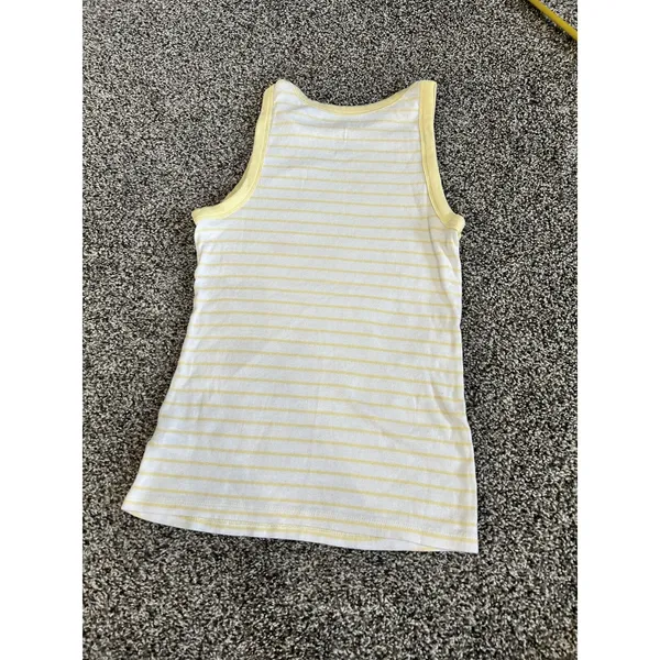 A New Day yellow and white striped sleeveless tank top M - Image 7