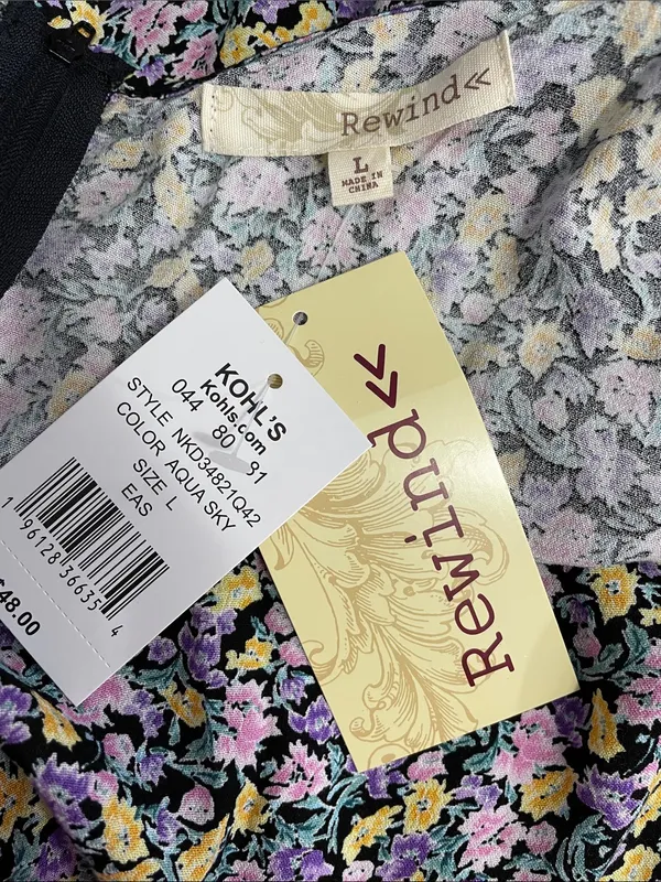 Rewind Black Hi-Low Maxi Dress with Pink & Yellow Floral - Image 4