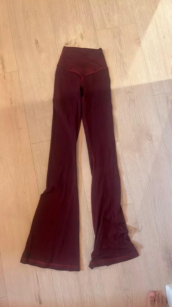Red Aerie crossover flare Leggings Offline - Image 2