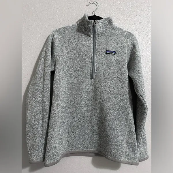 PATAGONIA Women's Better Sweater® 1/4-Zip Fleece Gray Fleece Pullover like new ✨ - Image 3