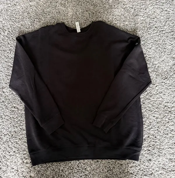 ALO Yoga Black Waffle Knit Crew Tee - Image 6