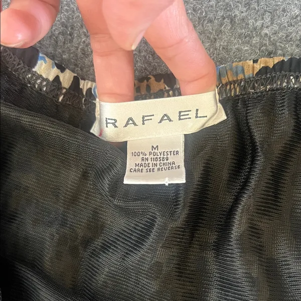 Rafael Leopard Print Midi Skirt Size M Black Size M - Image 9