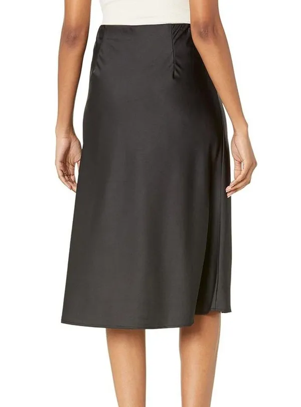 The Drop Silky Slip Skirt Black Size M - Image 2