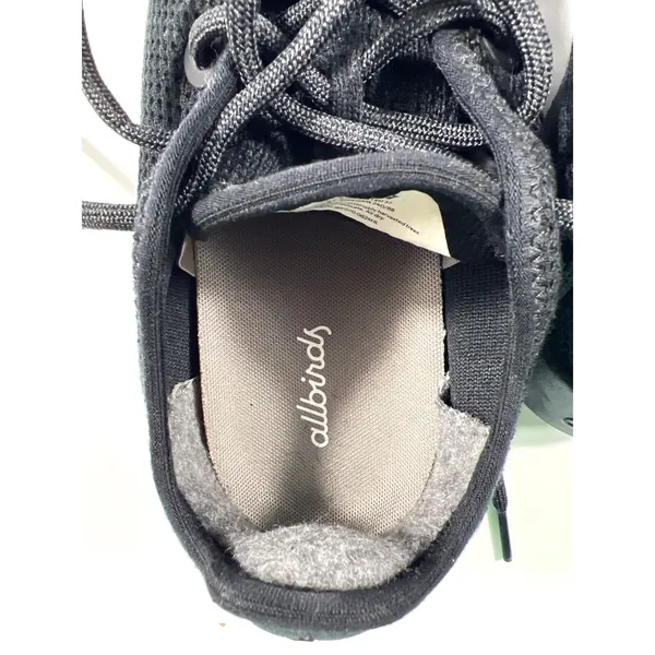 Allbirds Tree Runners Womens 7 Jet Black Sustainable Walking Sneakers EUC - Image 6