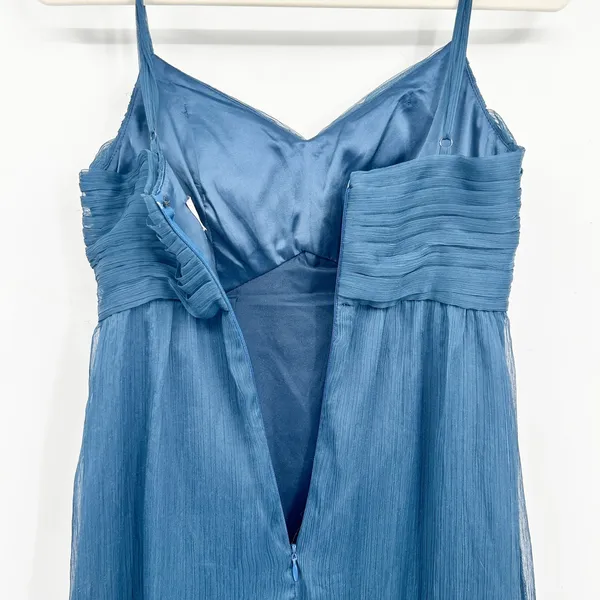 BHLDN Anthropologie Womens Bridgette Chiffon Bridesmaid Romantic‎ Maxi Gown XS - Image 10