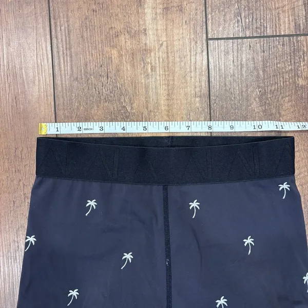 Alala Base Tight Leggings Palm Tree Print Embroidered Stretch Black Size XS - Image 9