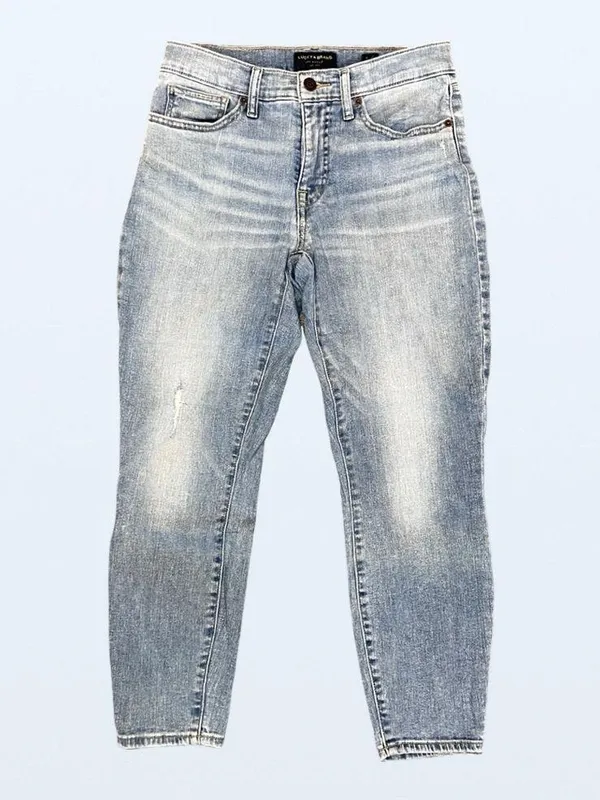 Lucky Brand Mid Rise Crop Ava Light Wash Jeans, Size 4 - Image 4